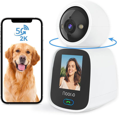 Noorio 5G Cámara de videollamada bidireccional, cámara para mascota...