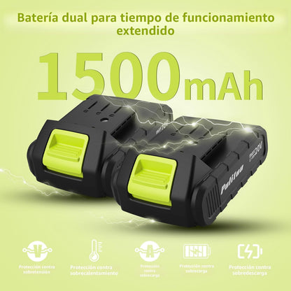PULITUO 'S - Taladro inalámbrico de 20 V, destornillador eléctr...