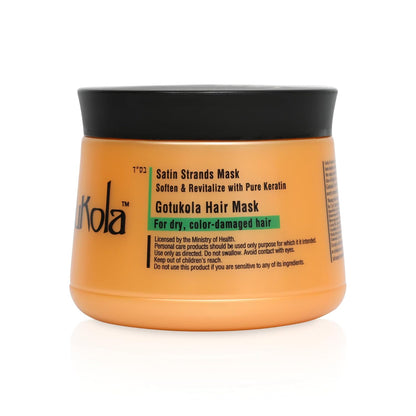 Gotukola Mascarilla capilar de queratina para cabello seco dañado -...