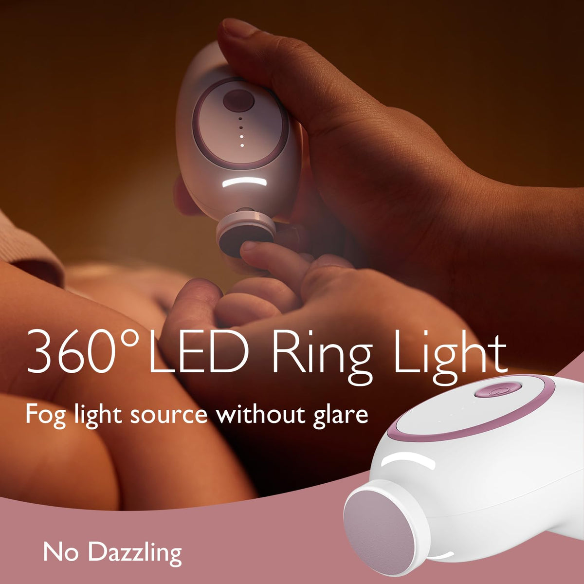 Momcozy Lima eléctrica de uñas para bebé, recortadora de uñas eléct...