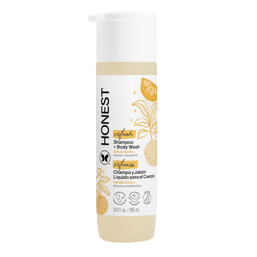 Shampoo &amp; jabón corporal Honest, Lavanda Dreamy súper calmante,...