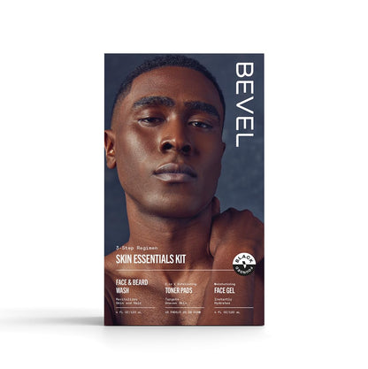 Kit de cuidado de la piel facial Bevel para hombres - Kit de rutina...