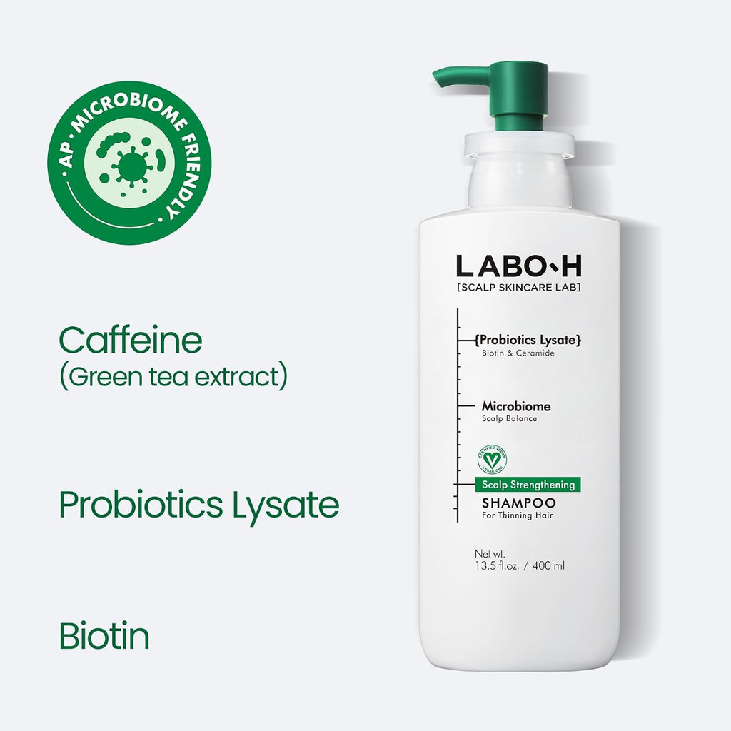 LABO-H Champú Fortalecedor del Cuero Cabelludo para el Crecimiento...