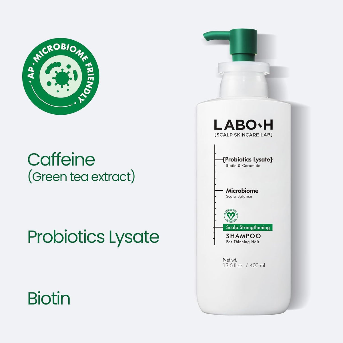LABO-H Champú Fortalecedor del Cuero Cabelludo para el Crecimiento...