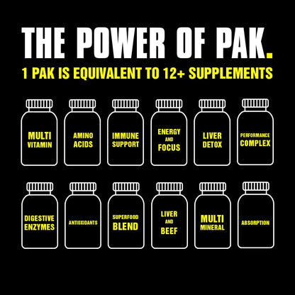 Animal Pak - Suplemento multivitamínico conveniente para hombres y...