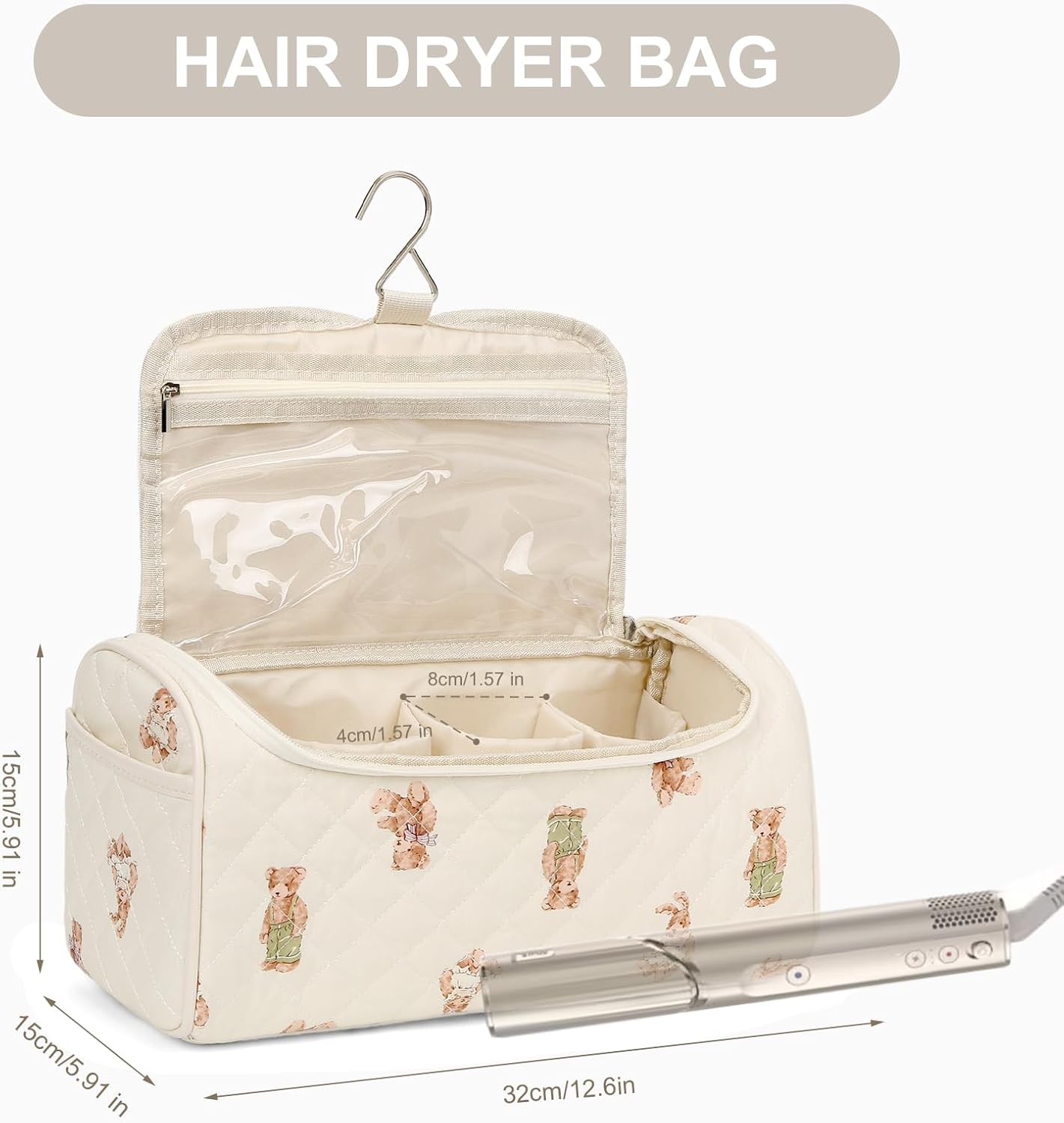 ANKICK Estuche de Viaje Compatible con Dyson Airwrap Complete Style...