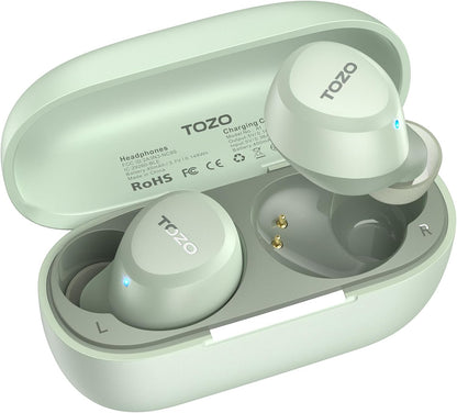 TOZO A1 Auriculares inalámbricos Bluetooth 5.3, ligeros, intrauricu...