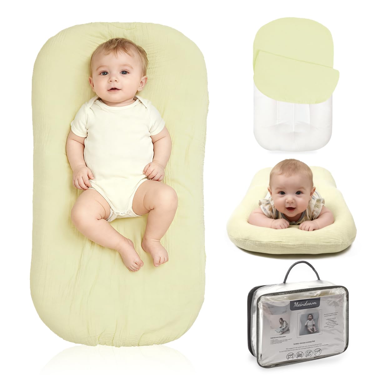 Tumbona para bebé - Tumbona acogedora Snuggle Me para bebés recién...
