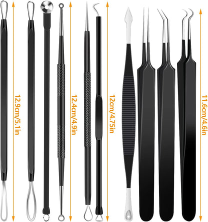 Kit de herramientas de acero inoxidable para eliminar puntos negros...
