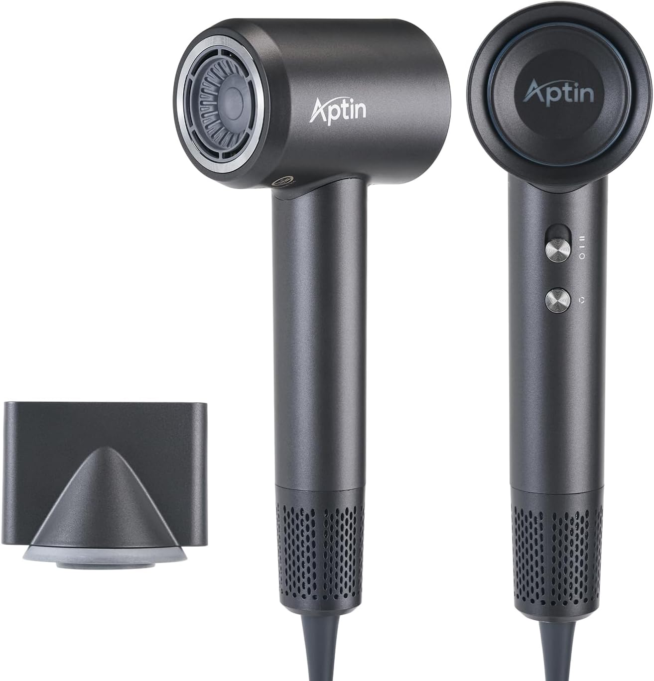Aptin Secador de pelo iónico, 110 K RPM, 1250 W, secado rápido, cui...