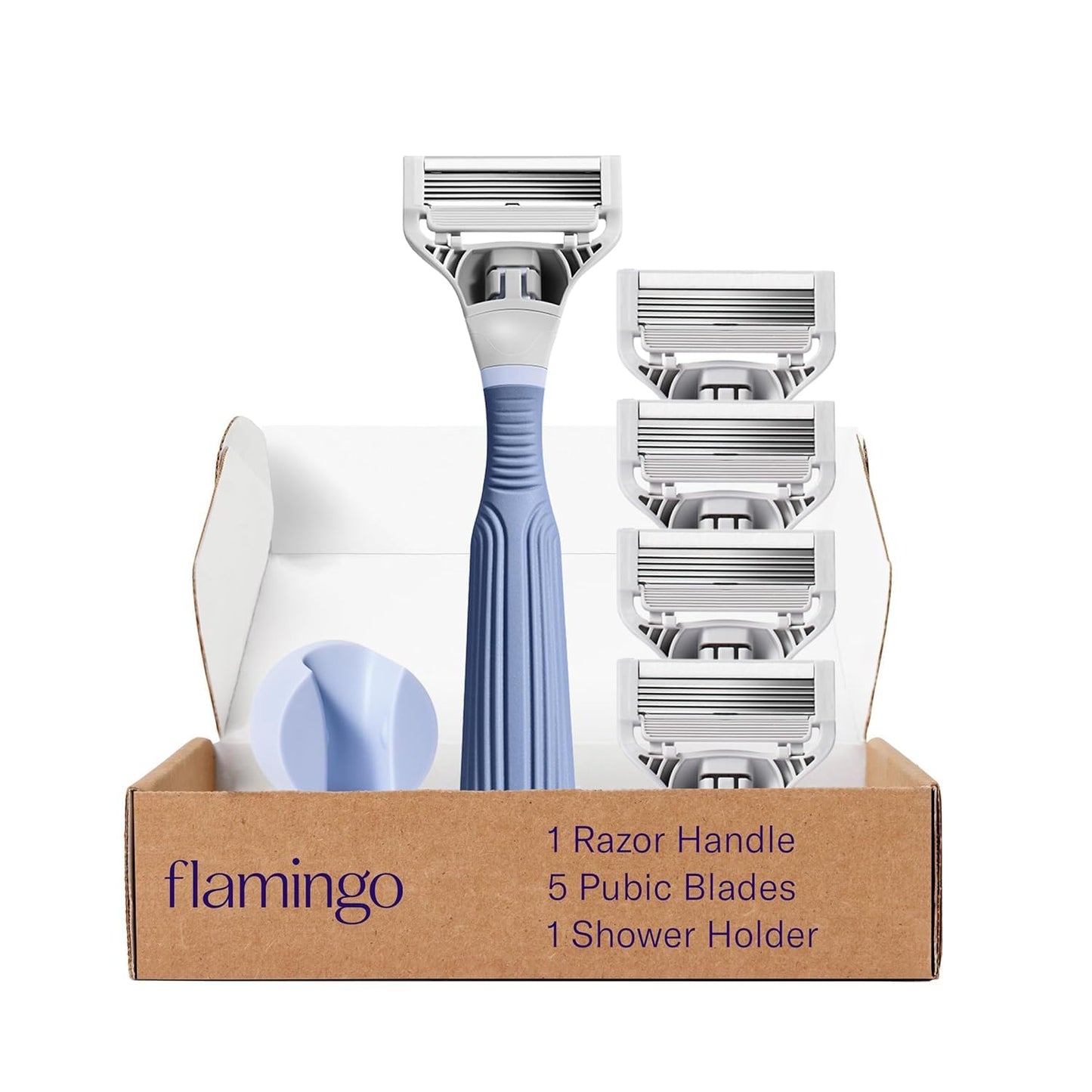 Afeitadora para vello púbico para mujer Flamingo, kit de afeitado,...