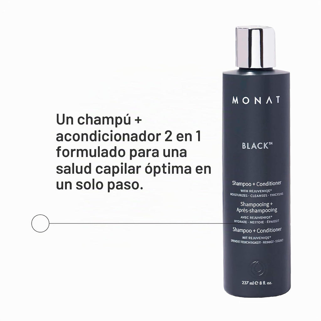 MONAT Champú y acondicionador negro \u2013 Suministro de 3 meses \u...