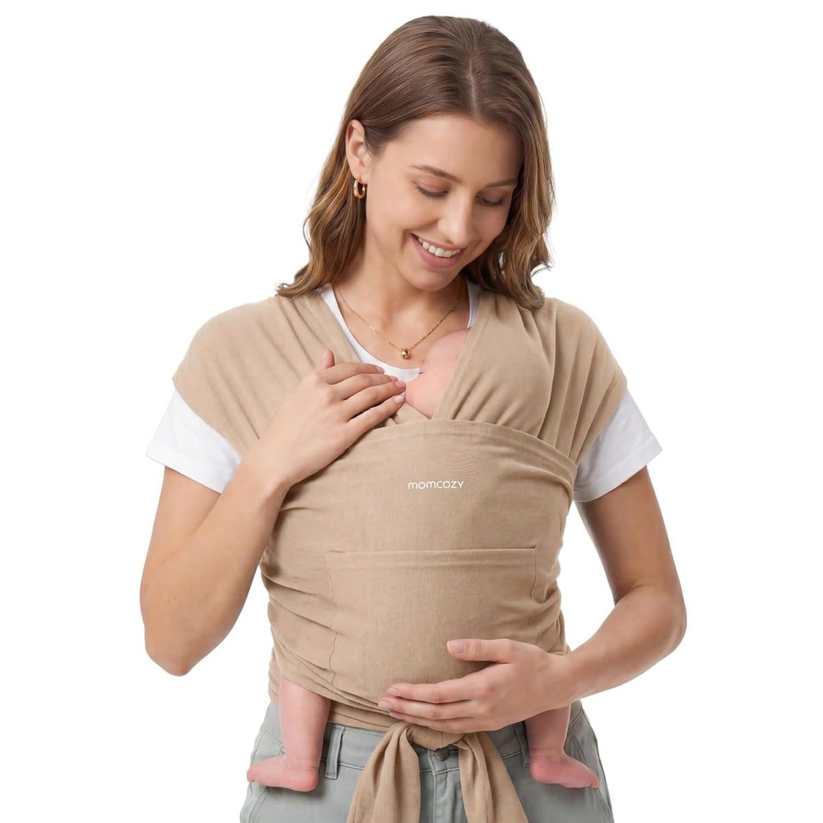 Momcozy Portabebés, diseño fácil de poner de 2 piezas, recién nacid...