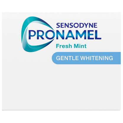 Sensodyne Pronamel Pasta dental blanqueadora suave de esmalte para dientes sensibles, para endurecer y fortalecer el esmalte, exclusiva de Amazon, menta fresca - 4 onzas (paquete de 4)