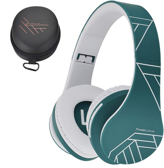 PowerLocus - Audífonos Bluetooth sobre las orejas, auriculares inal...
