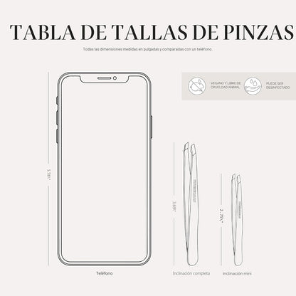 Tweezerman - Pinzas inclinadas de acero inoxidable, pinzas para cej...