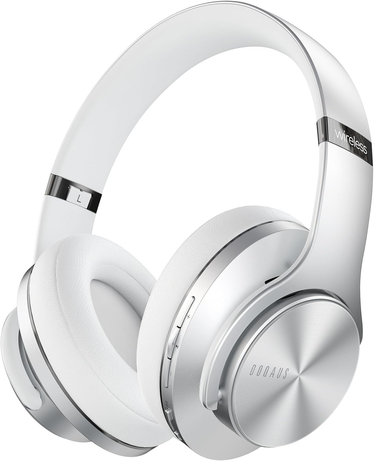 DOQAUS Auriculares Bluetooth sobre la oreja, tiempo de reproducción...