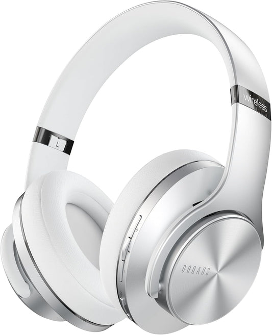 DOQAUS Auriculares Bluetooth sobre la oreja, tiempo de reproducción...