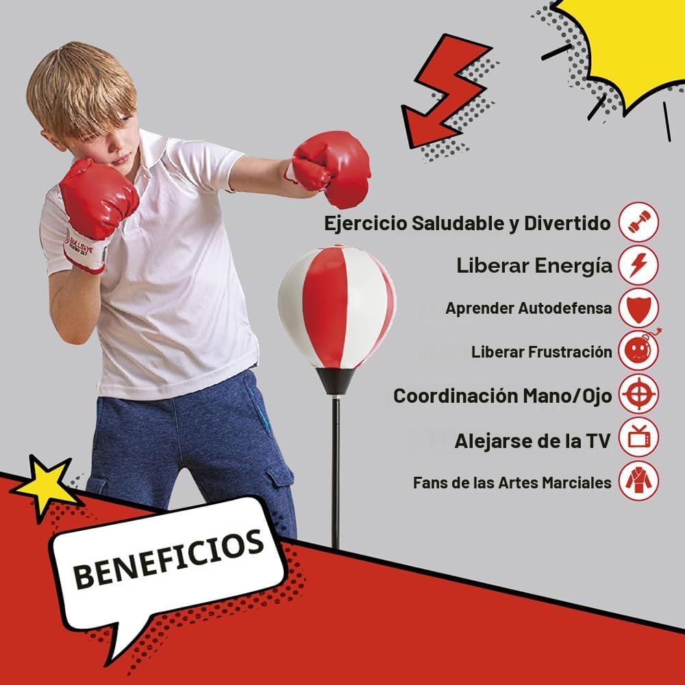 Whoobli Punching Bag for Kids and Toddler Incl Boxing Gloves| 3 4 5...