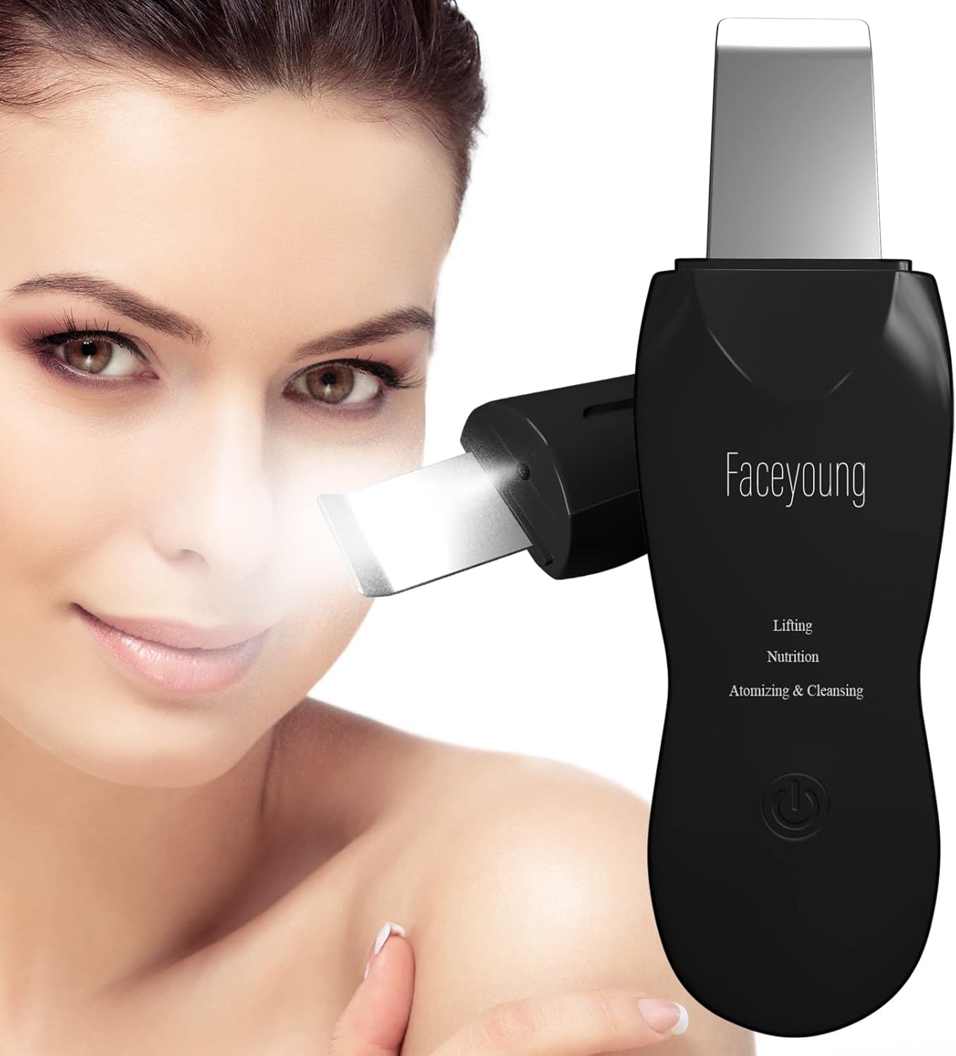 Limpiador facial de piel con pulverizador, pulverizador mejorado, e...