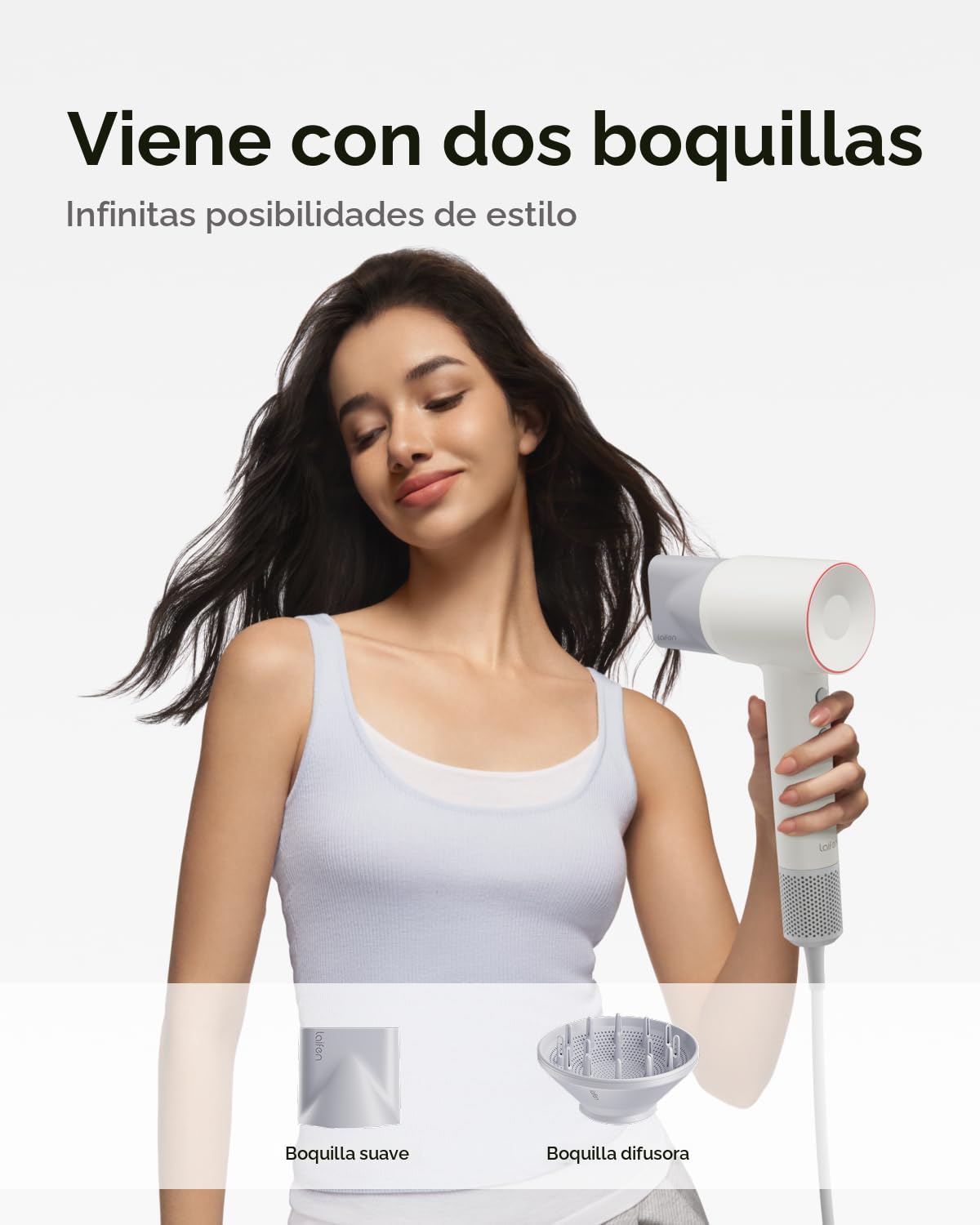 Secador de Pelo Laifen SE 2, Secador de pelo iónico negativo de 200...