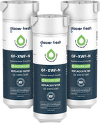 GLACIER FRESH XWFE - Filtro de agua para refrigerador (chip integra...