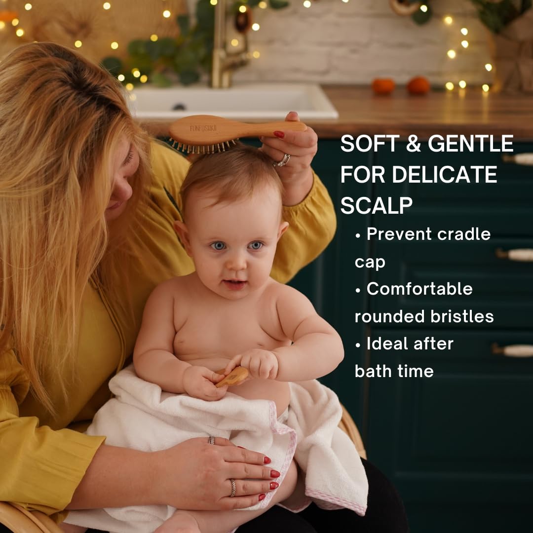 Juego de cepillo de pelo para bebés recién nacidos y niños pequeños...
