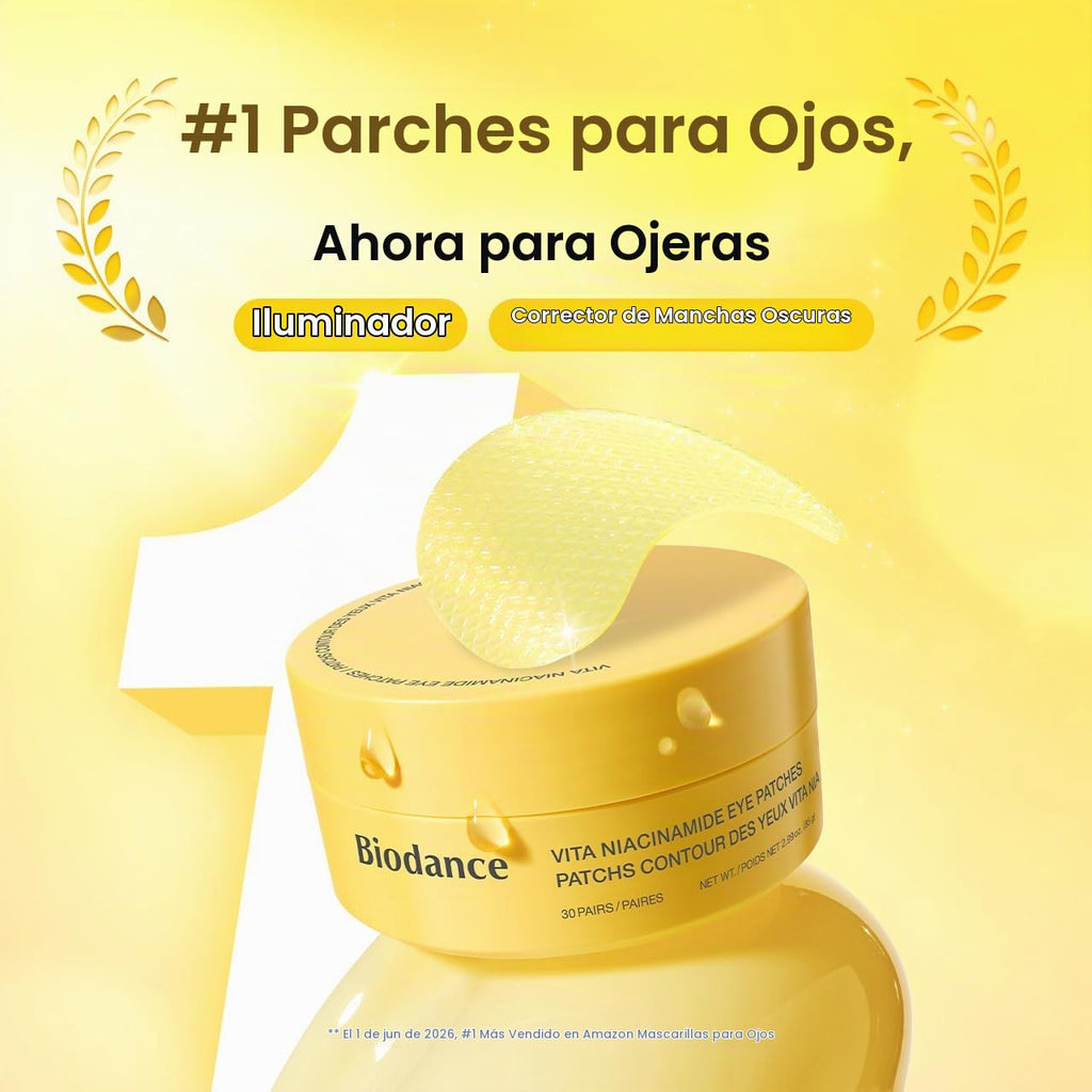 BIODANCE Vita - Parches de niacinamida para ojos, ojeras y manchas...