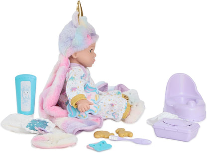 Madame Alexander Set de Juego Deluxe de Muñeca Bebé Unicornio Sweet...