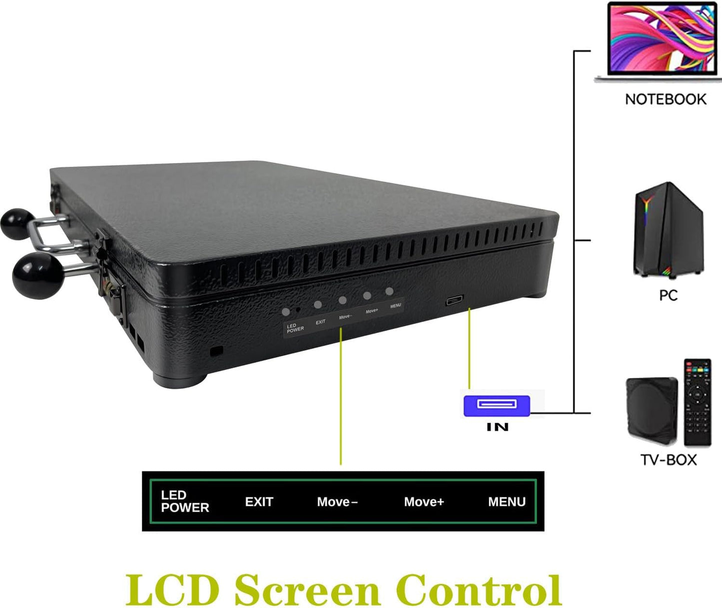 Consola de Juego Arcade Portátil WYGaming 20000 en 1 Caja de Metal, Consola de Juego Electrónico Retro de Pantalla 3D de 22 Pulgadas, con Funciones de Buscar/Ocultar/Guardar/Cargar/Pausar