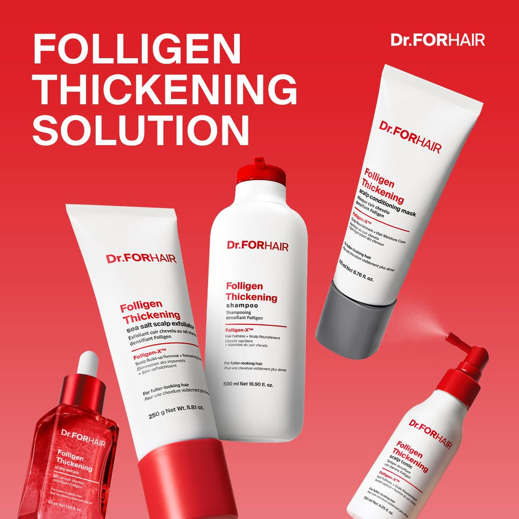 Dr.FORHAIR Folligen - Suero espesante para el cuero cabelludo, 1.7...