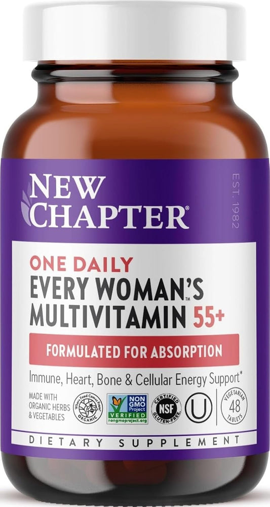 New Chapter Every Woman's One Daily 55+ - Multivitamínico para...