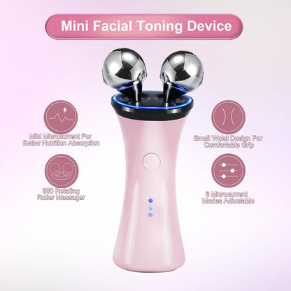 Dispositivo facial de microcorriente, masajeador facial eléctrico,...