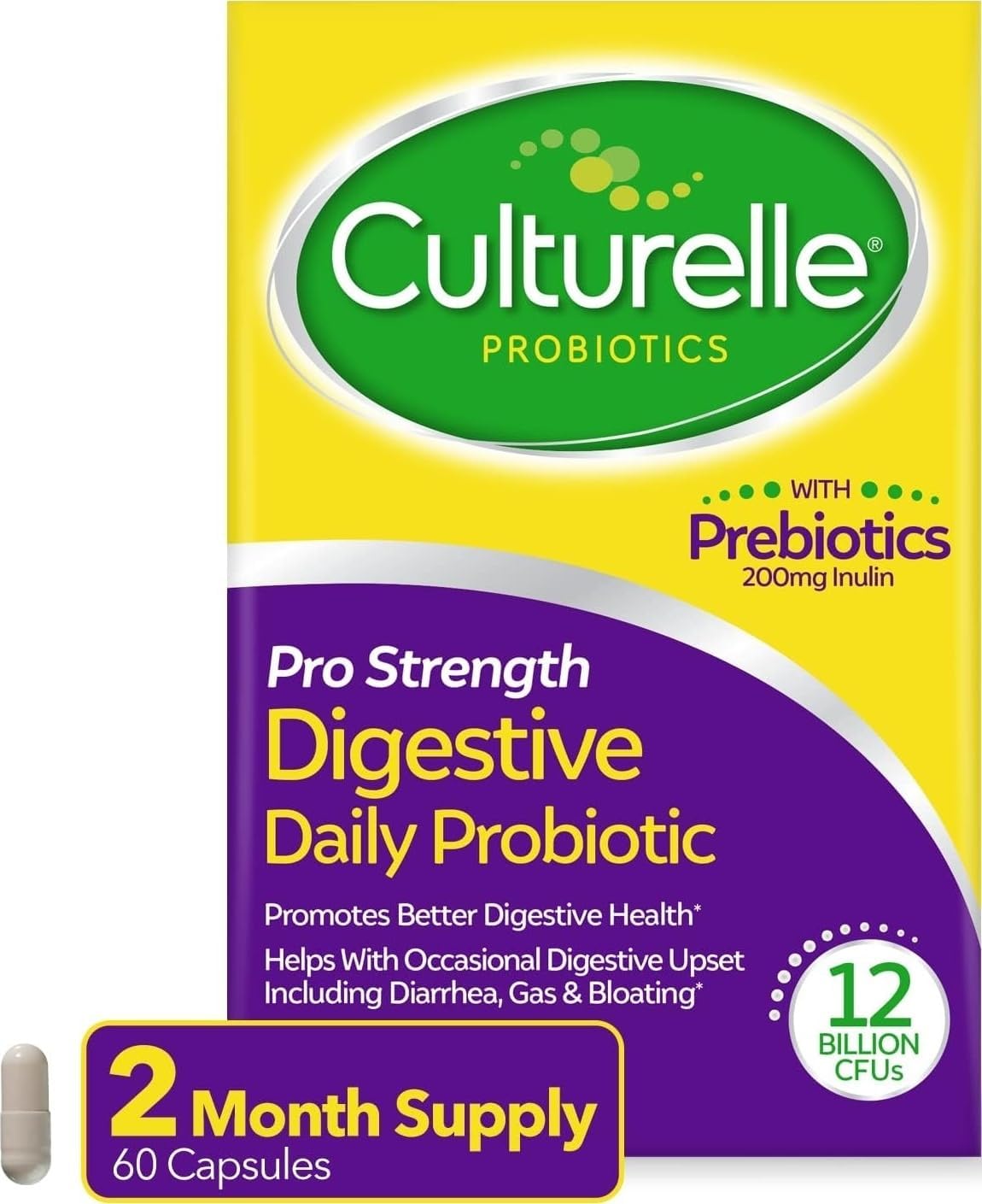Culturelle Probióticos Diarios Pro Strength para la Salud Digestiva...