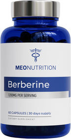Meo Nutrition Suplemento de berberina de 1200 mg HCI - 60 cápsulas,...