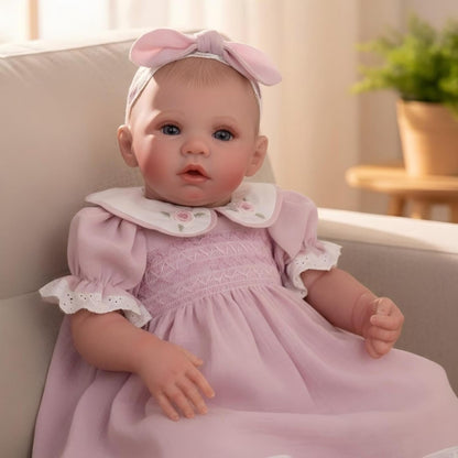 Cloveray Muñeca de bebé Reborn realista de vinilo y tela de 20 pulg...