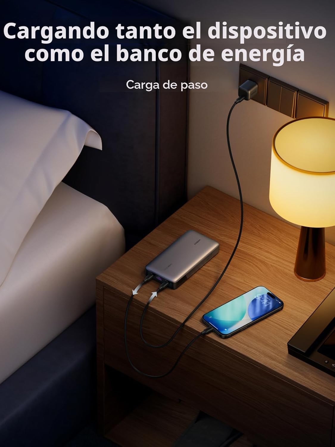 UGREEN Power Bank 25,000mAh 145W Cargador portátil para laptop, paquete de baterías de 3 puertos USB C PD Nexode, para MacBook Pro/Air, Dell XPS, iPhone 17/16/15/14, Galaxy S24, Steam Deck, iPad, y