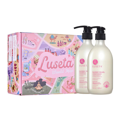 Luseta - Juego de champú y acondicionador brillante, sin sulfatos p...