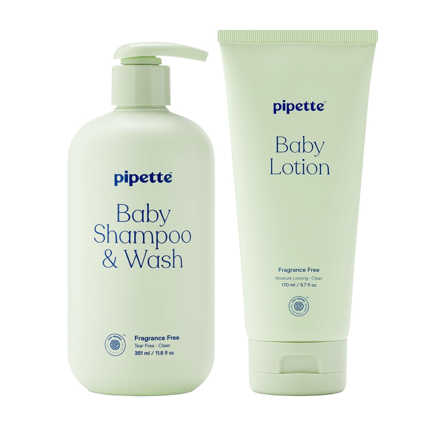 Pipette Dúo de Lavado y Loción Sin Fragancia, Paquete de 2, Champú...