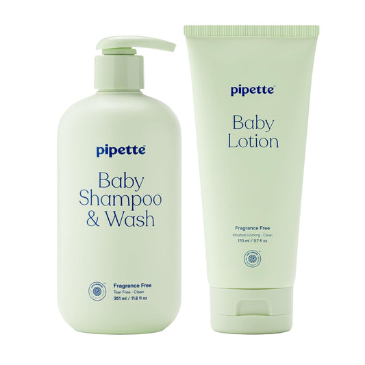 Pipette Dúo de Lavado y Loción Sin Fragancia, Paquete de 2, Champú...