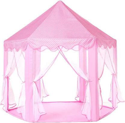Monobeach Tienda de campaña de princesa para niñas, casa de juegos...