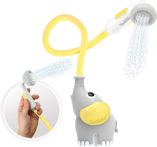 YOOKIDOO - Cabeza de ducha para bebé, bomba de agua de elefante con...