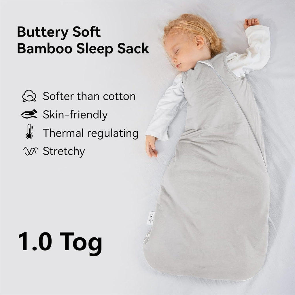 BubblePanda - Saco de dormir de rayón hecho de bambú para niños de...
