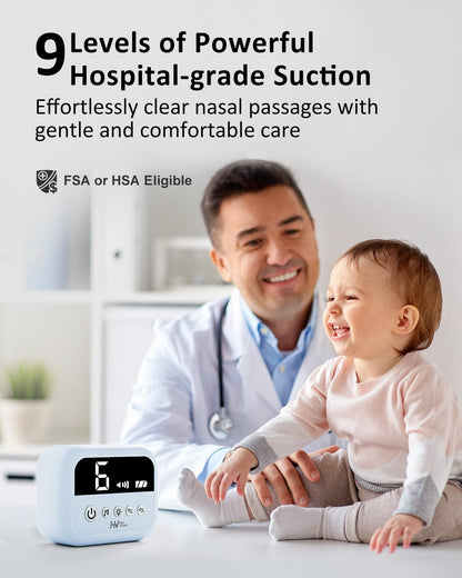HEYVALUE Aspirador Nasal para Bebé, Ventosa de Nariz de Grado Hospi...