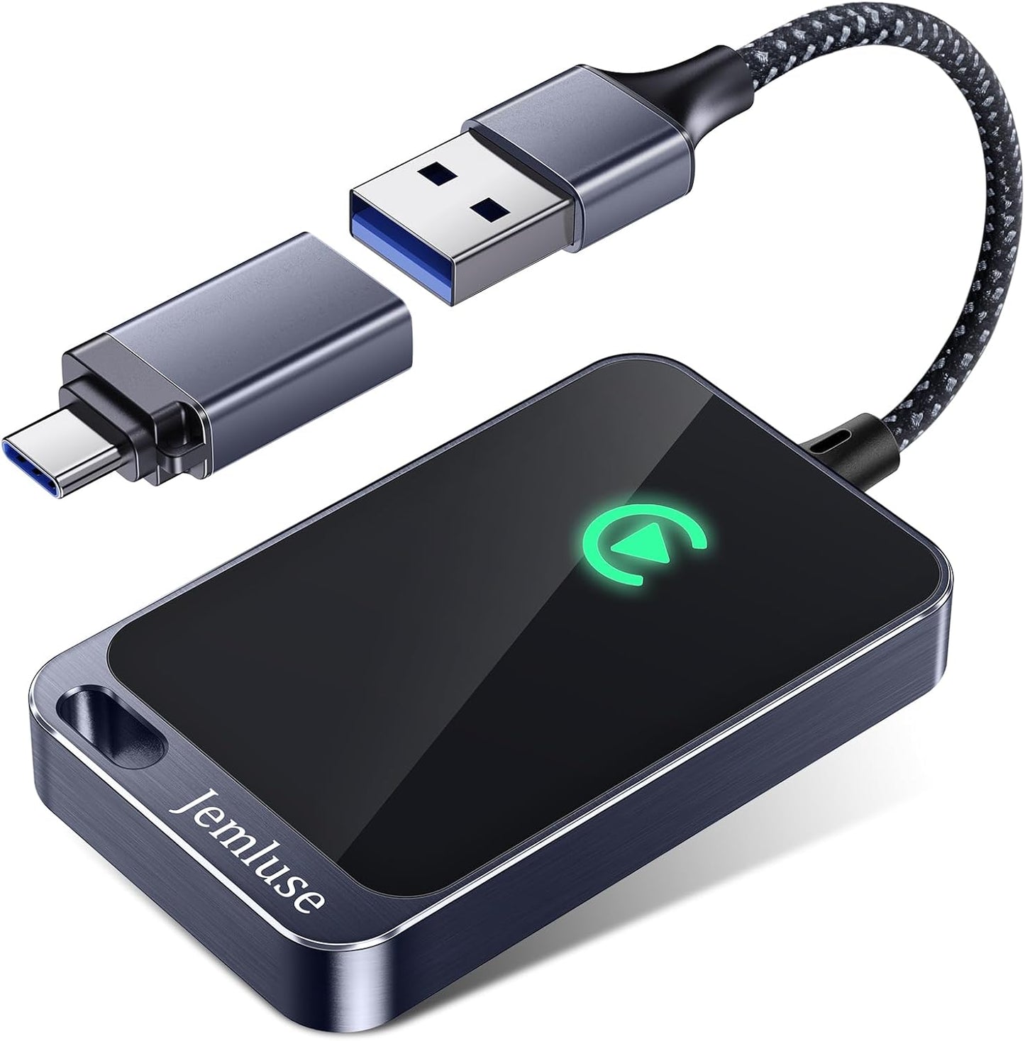 Jemluse Adaptador CarPlay inalámbrico para Apple iPhone: conexión f...