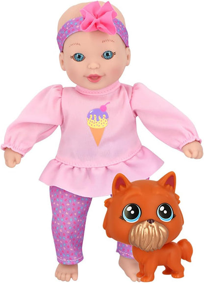 New Adventures LLC Limited Little Sweeties Baby Doll con mascotas