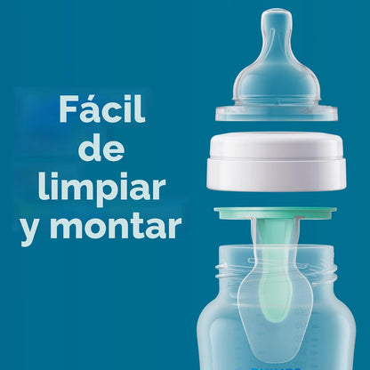 Philips AVENT - Biberón anticólicos con ventilación AirFree, 266 mi...