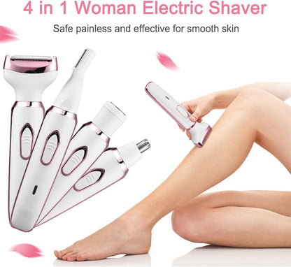 Recortadora de bikini para mujer, afeitadora eléctrica para cara, n...