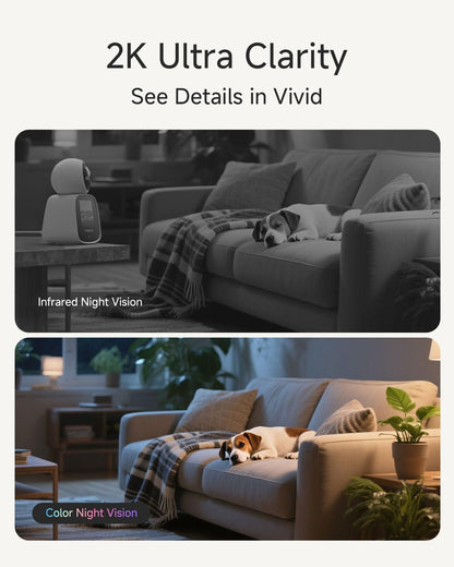 Noorio 5G Cámara de videollamada bidireccional, cámara para mascota...