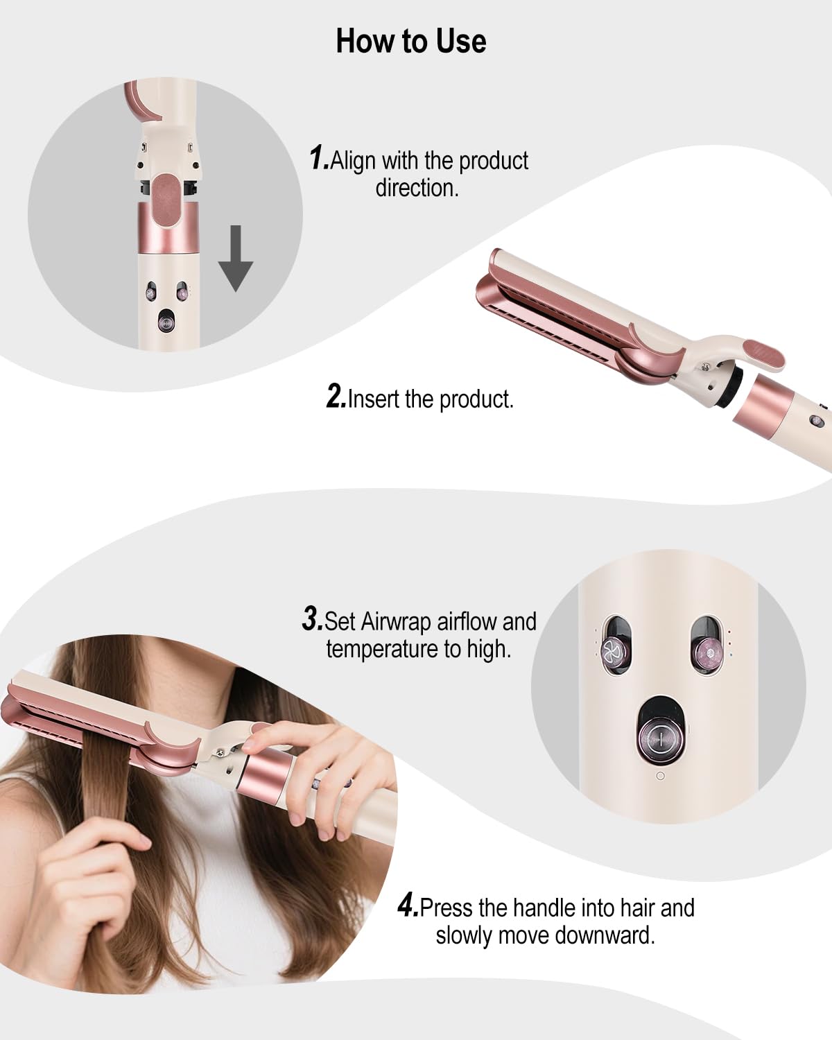 Accesorio de flujo de aire compatible con Dyson Airwrap Multi-Style...